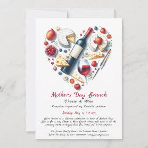 Mother’s Day Cheese & Wine Brunch Invitation