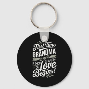 Mother’s Day First Time Grandma Cute New Granhild  Keychain