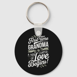 Mother’s Day First Time Grandma Cute New Granhild  Keychain