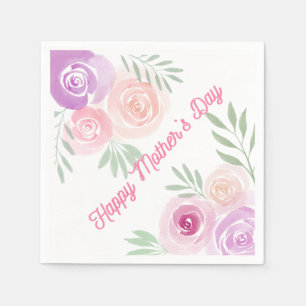 Mother’s Day Floral Paper Cocktail Napkin