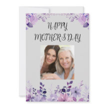 Mother’s Day Flowers Flat Holiday Card