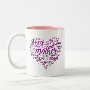 Mother’s Day for Mother, Mom, Mommy Two-Tone Coffee Mug