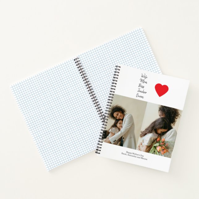 Mother’s Day Gift for Mom, Boss, Teacher -  Notebook (Inside)