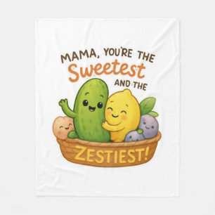 Mother’s Day Gift for Mom Funny Cute Design  Fleece Blanket