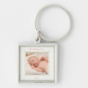 Mother’s Day Green Best Mummy Mum Ever Photo Gift Keychain