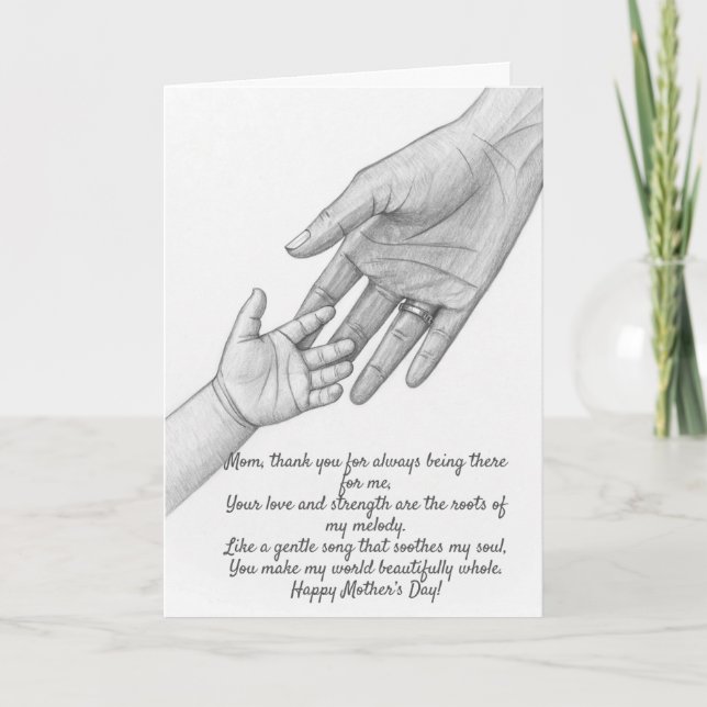 “Mother’s Day Greeting Card – I Love You Mom  (Front)