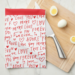Mother’s Day Line Art Pillow – Mom & Child Love  Kitchen Towel