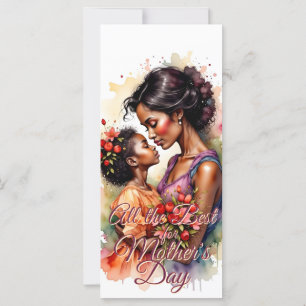 Mother’s Day Love Art in Watercolor Style