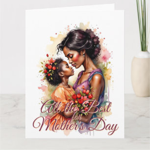Mother’s Day Love Art in Watercolor Style Card