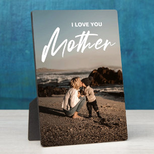 Mother’s Day   Modern Minimalist Photo Gift Plaque