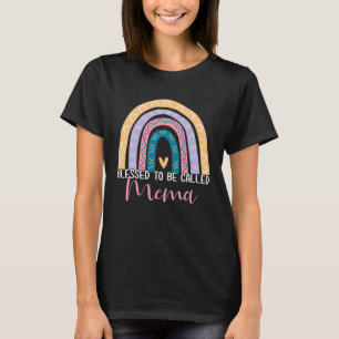 Mother s Day Mom Grandma Blessed To Be Called Mema T-Shirt