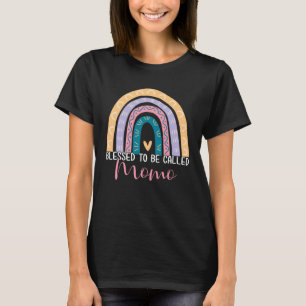 Mother s Day Mom Grandma Blessed To Be Called Momo T-Shirt