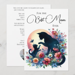 Mother’s Day Poem, Best Mom Ever, From The Cat Fun Holiday Card