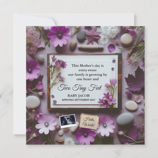 Mother’s Day Pregnancy Announcement for Grandma (Front)