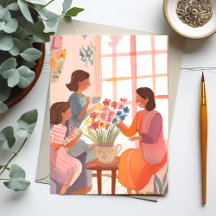 Mother’s Day Watercolor Handmade Painted Floral