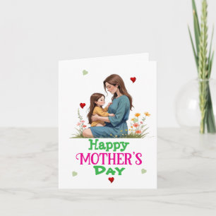 Mother’s Day with single mom  Card