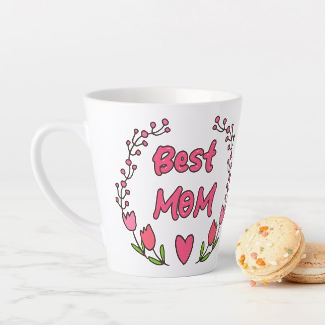 Mother’s Love Blossom - Best Mom Ever Latte Mug (In Situ)