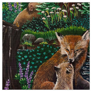 Mother’s Love Fox Fabric
