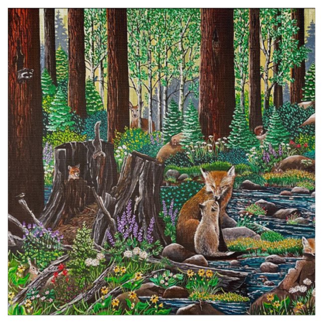 Mother’s Love Fox Fabric (Swatch)
