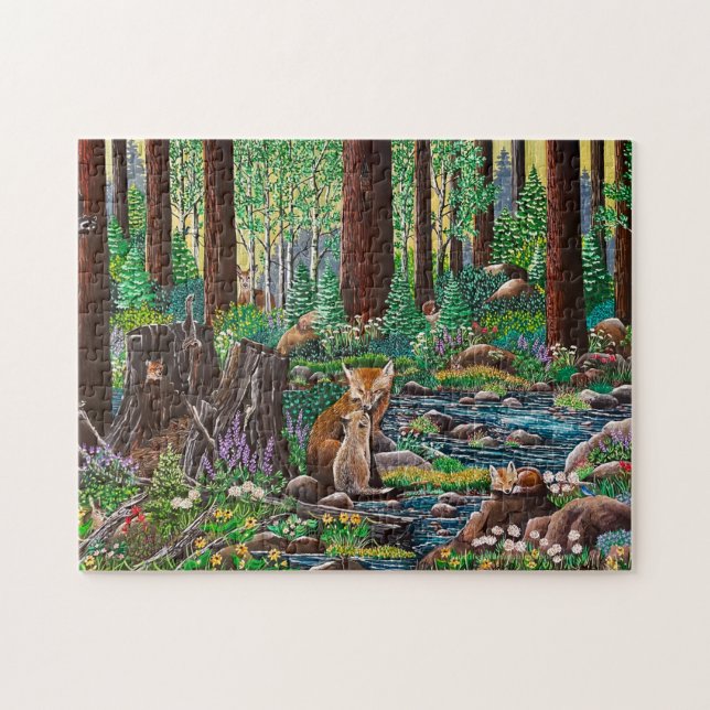 ‘Mother’s Love” Fox Puzzle (Horizontal)