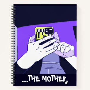 Mother’s Mobile Hands Violet Avocado White  Notebook