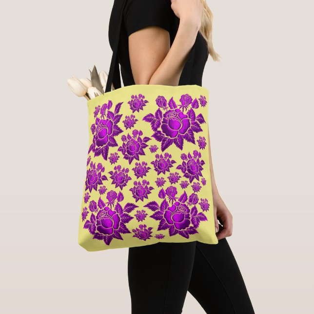 Mother’s Roses Tote Bag (Close Up)