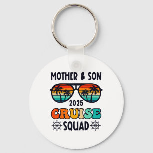 Mother Son Cruise 2025 Vacation Matching Family Tr Keychain