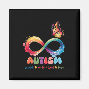 Mother Son Family Accept Autistic Kids Autism Awar Magnet