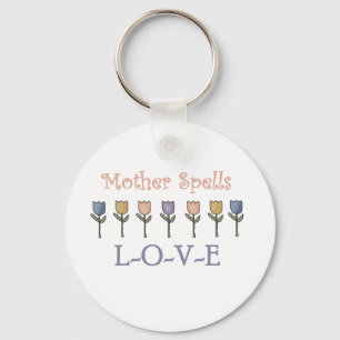 Mother Spells Love Keychain
