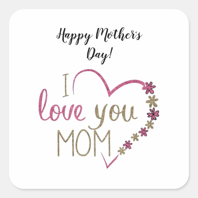 Mother  square sticker (Front)