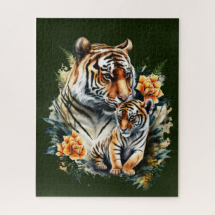 Mother Tiger with her Cub Puzzle