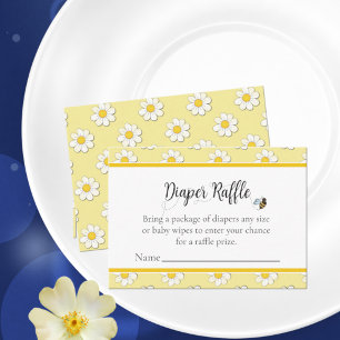 Mother-to-Bee Baby Shower Diaper Raffle Enclosure Card