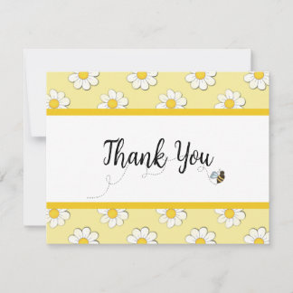 Mother-to-Bee Baby Shower Thank You Card