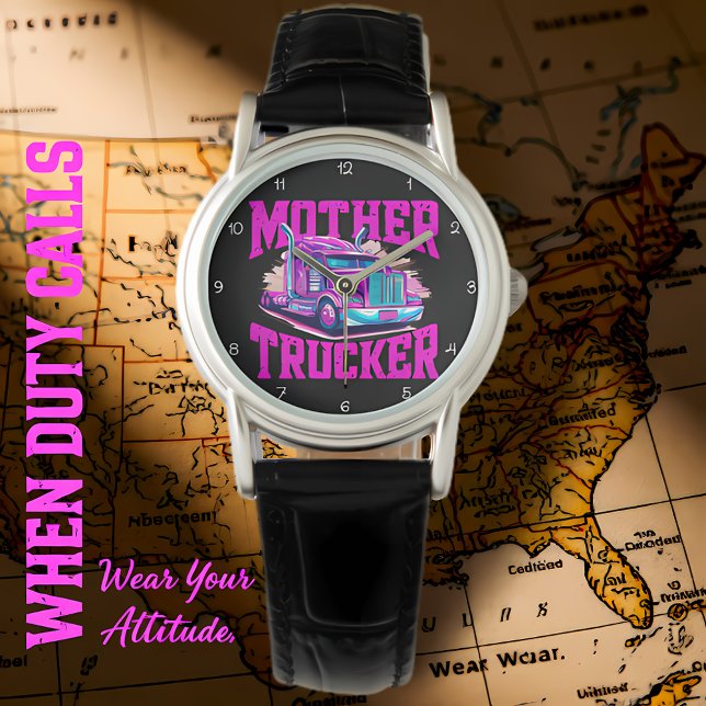 Mother Trucker: Purple Pink Attitude Watch (Creator Uploaded)