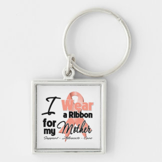Mother - Uterine Cancer Ribbon Keychain