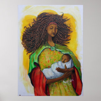 Mother with Child Poster