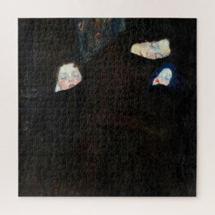 Mother with Two Children, Family by Gustav Klimt  Jigsaw Puzzle