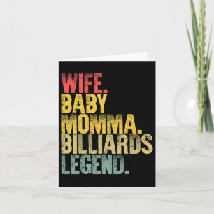 Mother Women Funny Shirt Wife Ba  Card