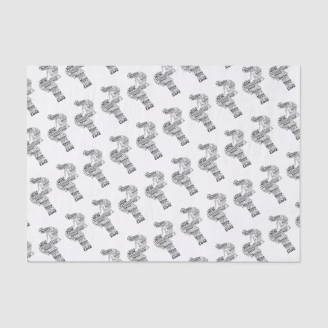 Mother Word Art Tissue Paper (Front)