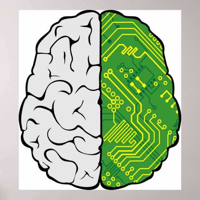 Motherboard Brain Poster (Front)