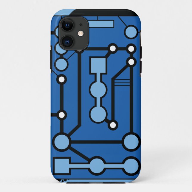 Motherbox Blue Case-Mate iPhone Case (Back)