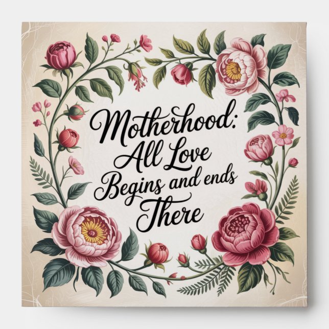 Motherhood: All Love Begins And Ends There Envelope (Front)