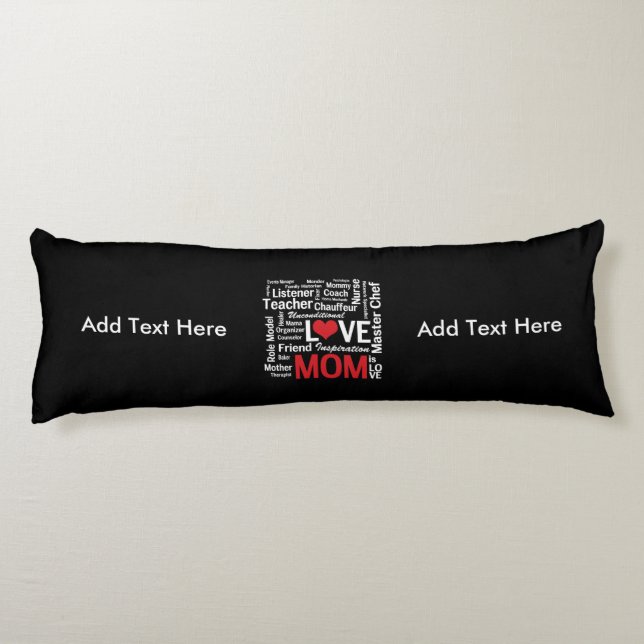 Motherhood - All the Amazing Things Mothers Do Body Pillow (Back)