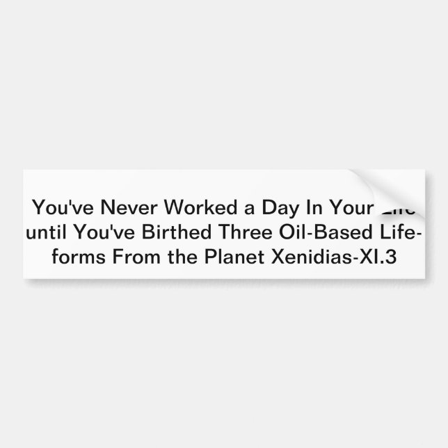Motherhood Bumper Sticker (Front)