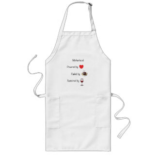 Motherhood Funny Quote Typography Long Apron