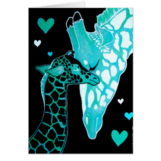 Motherhood: Giraffes Art Card