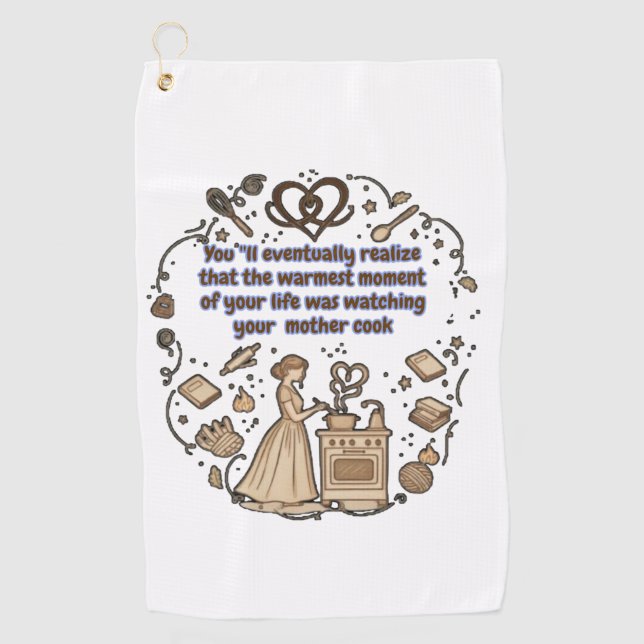 Motherhood Golf Towel (Front)