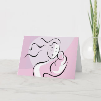 Motherhood Greeting Card Design