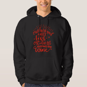 Motherhood Powered By Love Fuelled By Coffee Susta Hoodie