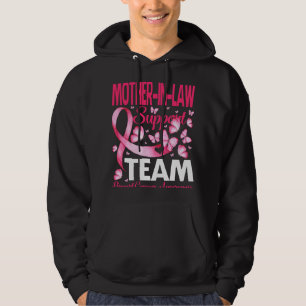 MotherInLaw Support Team Breast Cancer Awareness B Hoodie